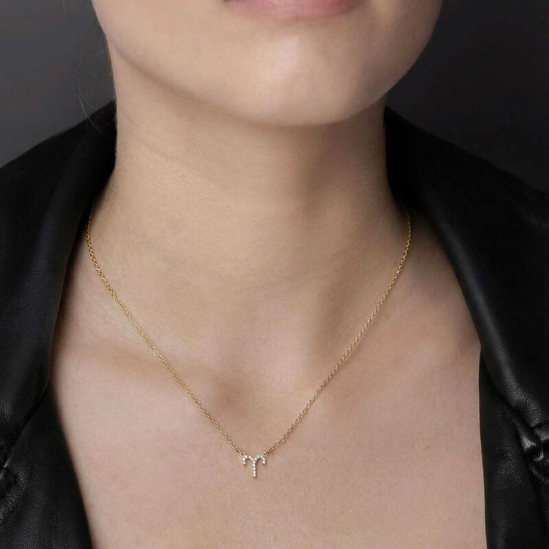 Silk & Steel Aries Necklace image number 1